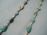 Native American Marvelous Santo Domingo Royston Heishi Sterling Silver Necklace-Nativo Arts