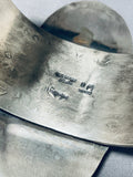 175 Gram One Of Best Vintage Native American Navajo Lapis Sterling Silver Bracelet-Nativo Arts