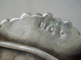 One Of The Best Vintage Native American Navajo Caerico Lake Turquoise Sterling Silver Bracelet-Nativo Arts