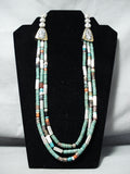 One Of Best Ever Vintage Native American Navajo Authentic Thomas Singer Sterling Silver Necklace-Nativo Arts
