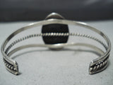 Unique Vintage Native American Navajo Old Kingman Turquoise Sterling Silver Shadowbox Bracelet-Nativo Arts
