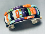 Native American Important Vintage Carlos Eagle Turquoise Sterling Silver Bracelet-Nativo Arts