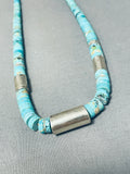 Breathtaking Vintage Santo Domingo Turquoise Sterling Silver Necklace-Nativo Arts