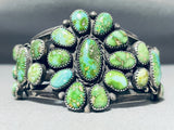 The Best Vintage Native American Navajo Damale Turquoise Sterling Silver Cluster Bracelet-Nativo Arts