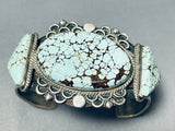 Very Vintage Old Deposit Vintage Native American Navajo #8 Turquoise Sterling Silver Bracelet-Nativo Arts