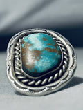 Amazing Vintage Native American Navajo Royston Turquoise Sterling Silver Ring-Nativo Arts