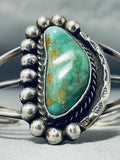 Exceptional Vintage Native American Navajo Royston Turquoise Sterling Silver Bracelet-Nativo Arts