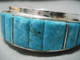 Important Vintage Native American Navajo Herm Smith Turquoise Sterling Silver Native Bracelet-Nativo Arts