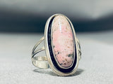Exceptional Native American Navajo Rhodolyte Sterling Silver Ring-Nativo Arts