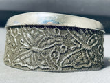 One Of A Kind Native American Navajo Sterling Silver Butterfly Bracelet-Nativo Arts