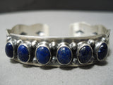 Quality Navajo Lapis Sterling Silver Native American Bracelet-Nativo Arts