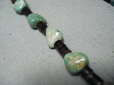 Fantastic Santo Domingo Royston Turquoise Heishi Necklace Native American-Nativo Arts