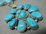 Incredible Vintage Native American Navajo Turquoise Sterling Silver Necklace Old1599.95-Nativo Arts