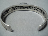 Randall Begay Vintage Native American Navajo Kingman Turquoise Internal Storyteller Bracelet Old-Nativo Arts