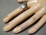 Whimsical Navajo Sterling Silver Ring Native American-Nativo Arts