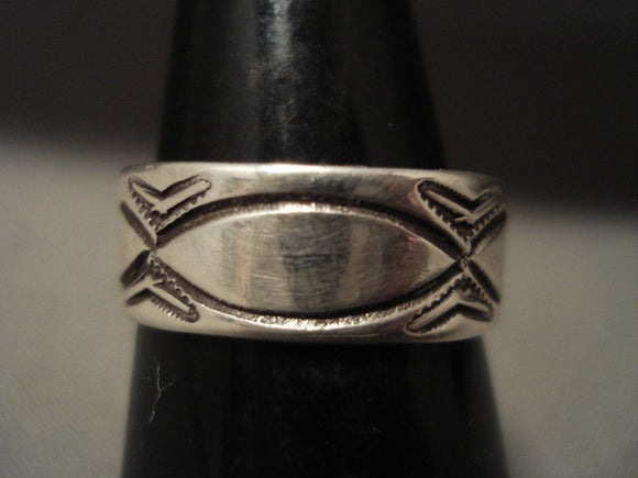 1910's Vintage Navajo Ingot/coin Native American Jewelry Silver Ring-Nativo Arts
