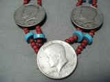 Incredible Vintage Navajo Coin Silver Native American Necklace-Nativo Arts