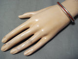 Beautiful Zuni Coral Sterling Silver Bracelet Native American-Nativo Arts
