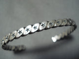 Sunny Reeves Navajo Sterling Silver Star Bracelet Native American-Nativo Arts