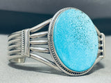 Lake Of Turquoise Native American Navajo Sterling Silver Bracelet Cuff-Nativo Arts