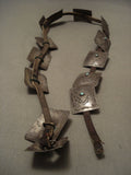 1920's Early Vintage Navajo Native American Jewelry jewelry/ Zuni Turquoise Snake Eyes Hat Concho Belt-Nativo Arts
