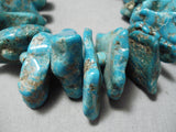 Tremendous Vintage Navajo Turquoise Necklace Old Native American-Nativo Arts