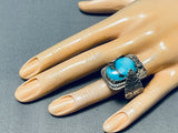Morenci Teepee Vintage Native American Navajo Heavy 18 Gram Sterling Silver Ring Old-Nativo Arts