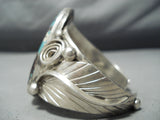 Huge Vintage Native American Navajo Rich Hoskie Turquoise Sterling Silver Bracelet-Nativo Arts