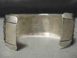Museum Tsosie Vintage Native American Navajo Lone Mountain Turquoise Sterling Silver Bracelet-Nativo Arts