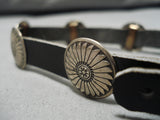 Impressive Vintage Native American Navajo Concho Dog Collar Necklace-Nativo Arts