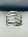 Advanced Workmanship Vintage Native American Navajo Sterling Silver Shank Ring-Nativo Arts