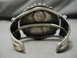 Very Rare! Vintage Native American Navajo Purple Stone Sterling Silver Bracelet Cuff-Nativo Arts