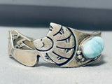 Important Al Vandever Vintage Native American Navajo Light Turquoise Sterling Silver Bracelet-Nativo Arts