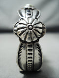Incredible Vintage Native American Navajo Gaspeite Sterling Silver Bracelet-Nativo Arts