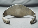 Impressive Vintage Native American Navajo Royston Turquoise Sterling Silver Bracelet Old-Nativo Arts