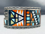 John Rosalie Bowannie Vintage Native American Zuni Turquoise Sterling Silver Bracelet-Nativo Arts