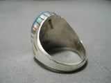 Amazing Vintage Navajo Royston Turquoise Sterling Silver Native American Ring-Nativo Arts
