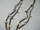 Fascinating Vintage Zuni Fetish Sterling Silver Necklace Native American Old-Nativo Arts