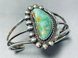 Exceptional Vintage Native American Navajo Royston Turquoise Sterling Silver Bracelet-Nativo Arts