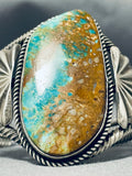 Spectacular Vintage Native American Zuni Royston Turquoise Sterling Silver Bracelet-Nativo Arts