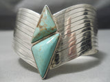 Incredible!! Vintage Native American Navajo Royston Turquoise Sterling Silver Bracelet-Nativo Arts