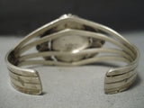 Superior Etsitty Vintage Native American Navajo Sterling Silver Green Turquoise Bracelet-Nativo Arts