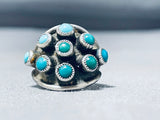 Wonderful Vintage Native American Navajo Turquoise Sterling Silver Ring-Nativo Arts