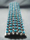 One Of The Tallest Native American Zuni Turquoise Sterling Silver Ring-Nativo Arts