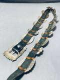 Rare Vintage Native American Hopi Sterling Silver Turquoise Concho Belt-Nativo Arts