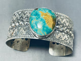 Jake Francosa San Felipe Royston Turquoise Sterling Silver Bracelet-Nativo Arts