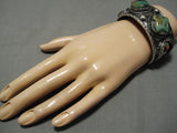 Quality Vintage Native American Navajo Royston Turquoise Sterling Silver Bracelet Cuff-Nativo Arts