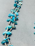 Stunning Vintage Native American Navajo Kingman Turquoise & Heishi Necklace-Nativo Arts