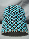 One Of The Most Intricate Native American Navajo Turquoise Sterling Silver Bracelet-Nativo Arts