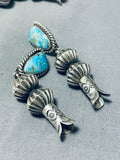 301 Gram Native American Navajo Hogan Bead Turquoise Sterling Silver Squash Blossom Necklace-Nativo Arts